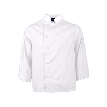 Allpoints Kng 3Xl Lw Chef Coat White Long Sleeve 2577WHT3XL